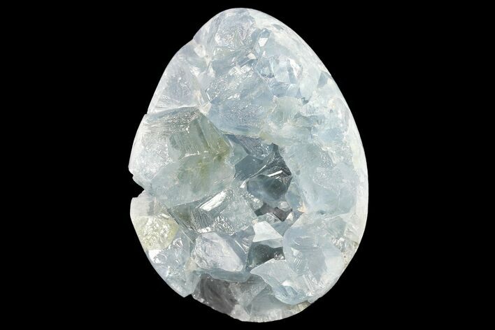 Crystal Filled, Celestine (Celestite) Egg - Madagascar #134612